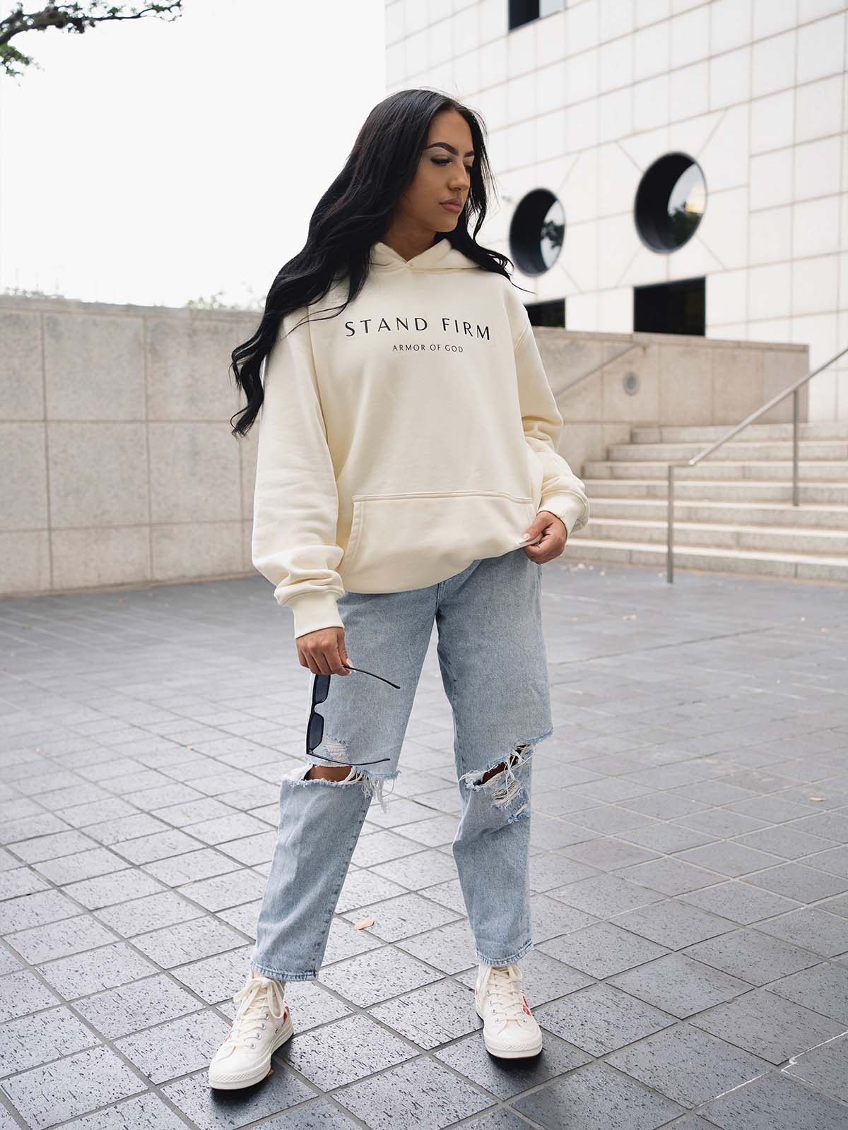 Armor of God Hoodie - Cream