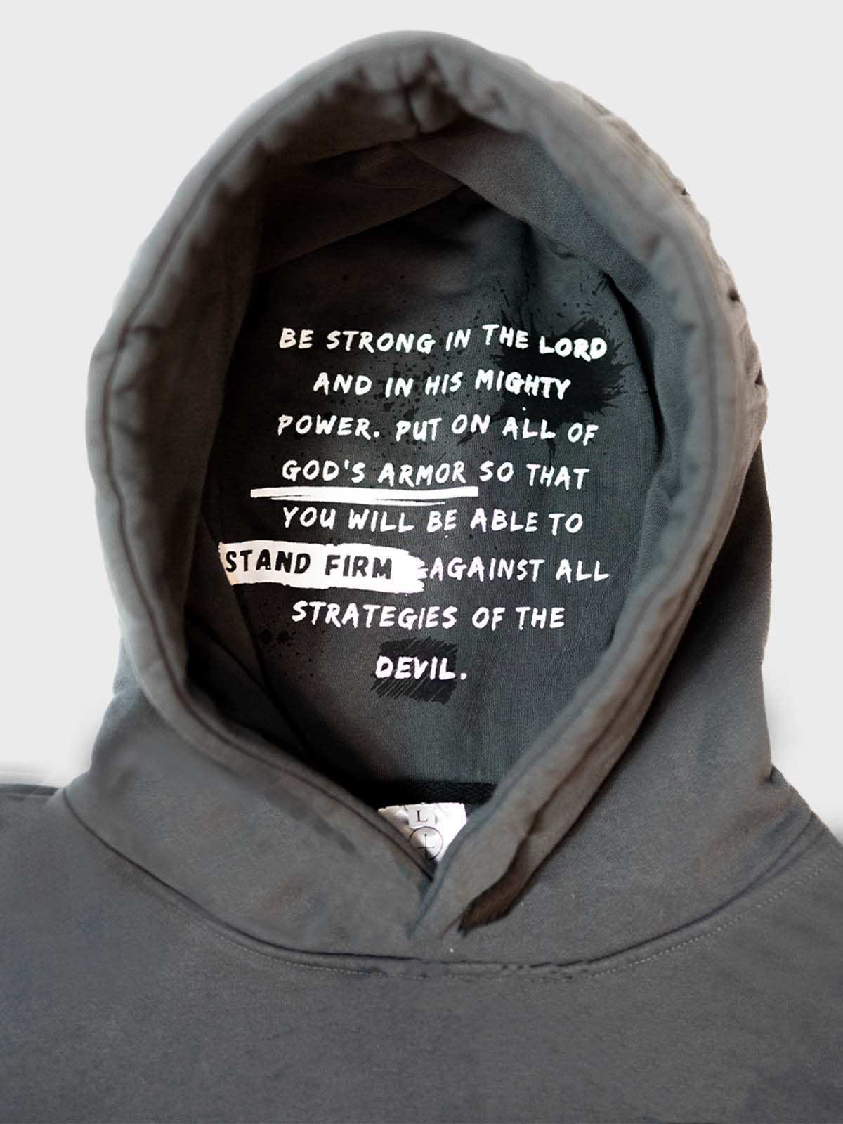 Armor of God Hoodie - Granite Gray