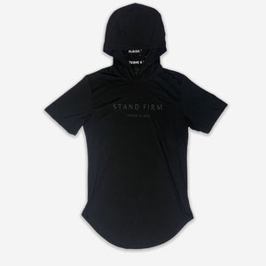 Men's Tee with Hood - Black